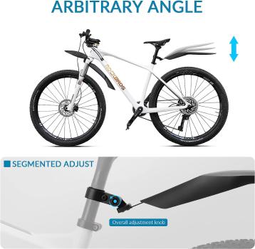 Preview: ROCKBROS | Fahrrad Schutzblech Set – Universal für 24–28 Zoll, Spritzschutz für Mountainbikes & Rennräder, inkl. Installationswerkzeug